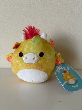Yellow Squishmallow Dragon Plush (Dieric)